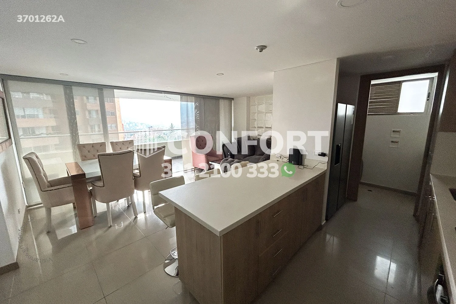 APARTAMENTO AMOBLADO EN EL ESMERALDAL - ENVIGADO 3701262A COP/USD — foto 2