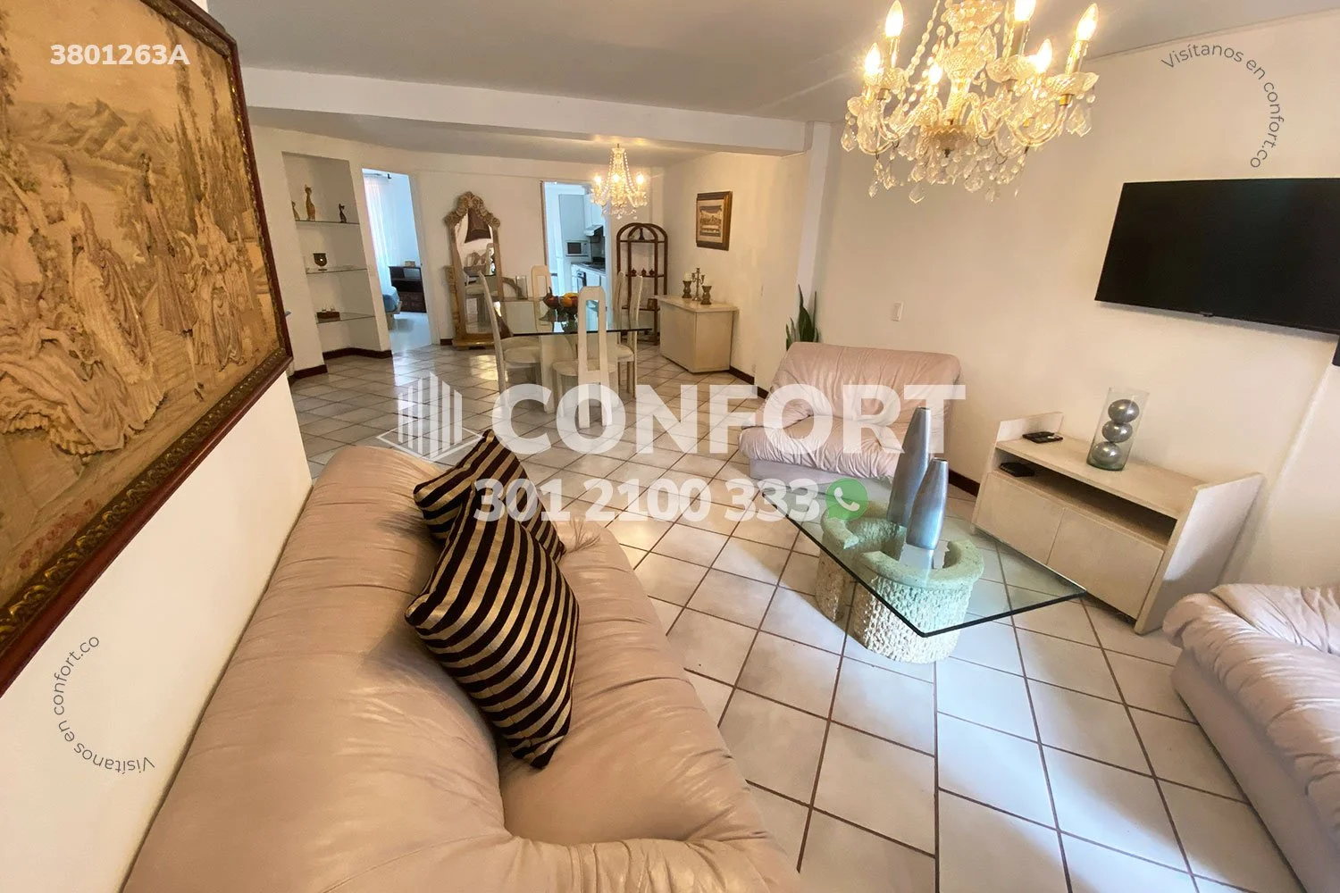 APARTAMENTO AMOBLADO EN LAURELES 13801263A COP/USD — foto 3