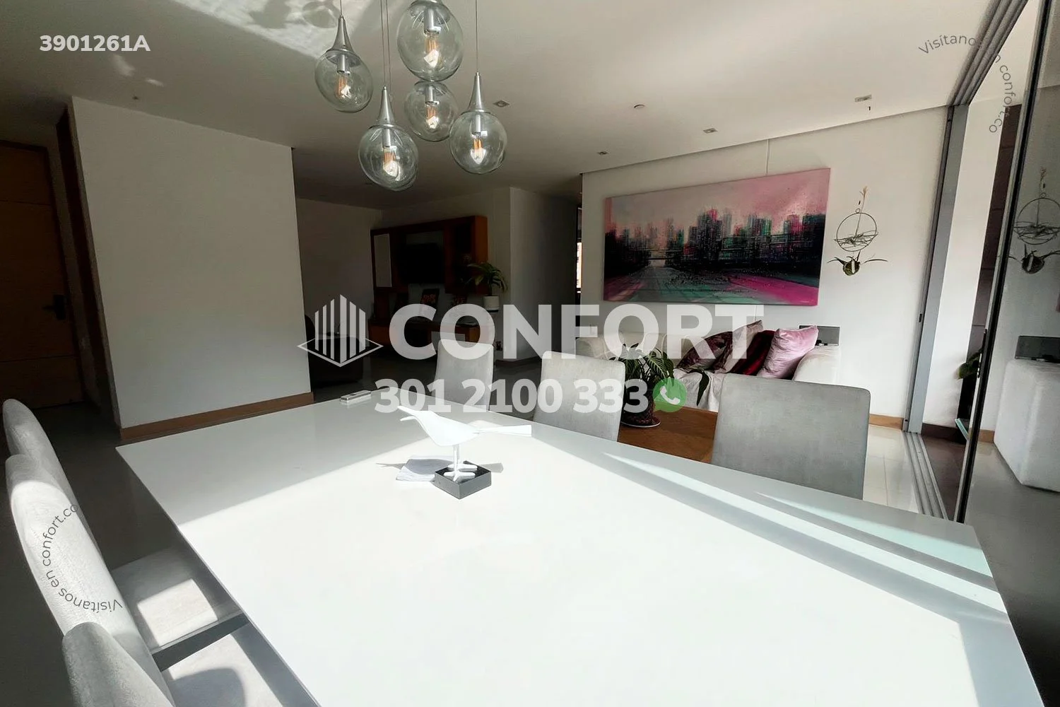 APARTAMENTO AMOBLADO EN LOS PARRA - EL POBLADO 3901261A COP/USD — foto 2