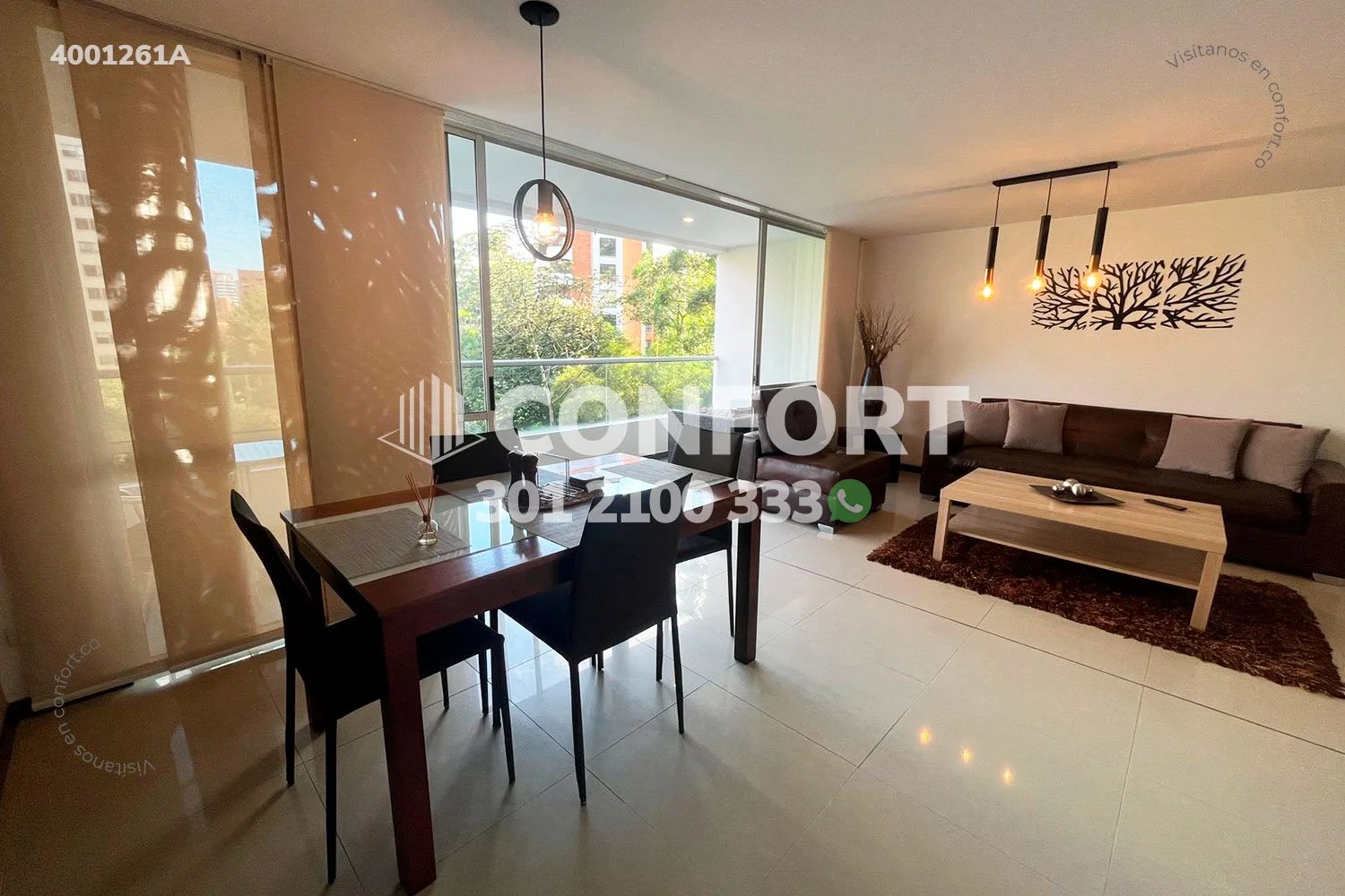 APARTAMENTO AMOBLADO EN LOS BALSOS - EL POBLADO 4001261A COP/USD — foto 2