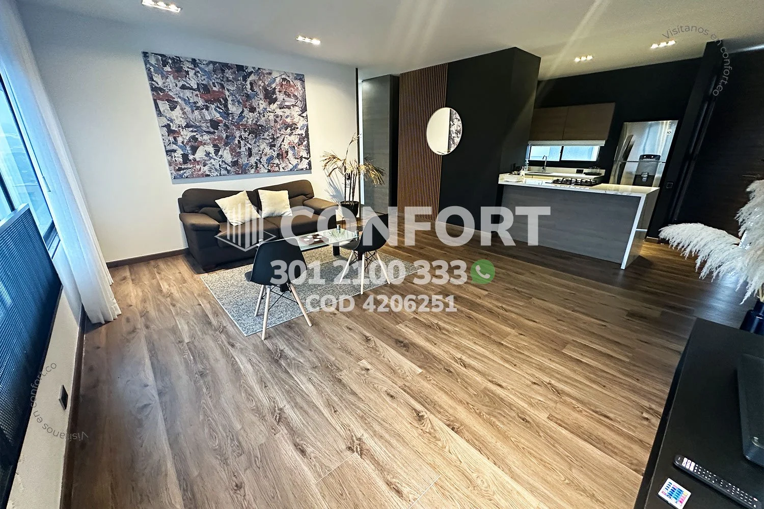 APARTAMENTO AMOBLADO EN EL CAMPESTRE - EL POBLADO 4206251 COP/USD — foto 3