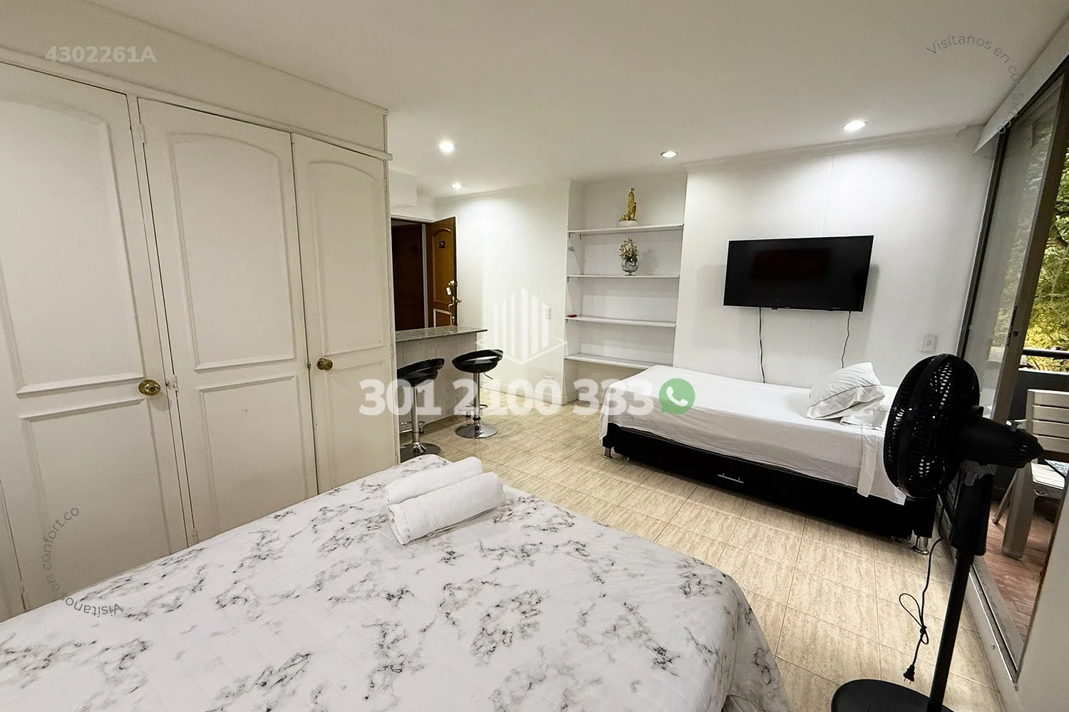 APARTAESTUDIO AMOBLADO EN LAS LOMAS - EL POBLADO 4302261A — foto 3