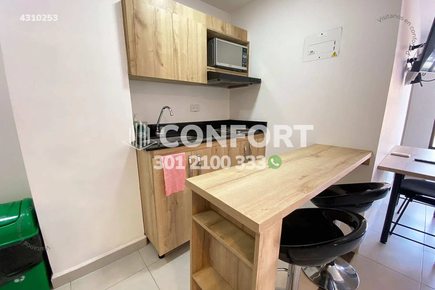 APARTAESTUDIO AMOBLADO EN LAURELES 4310253 — foto 2