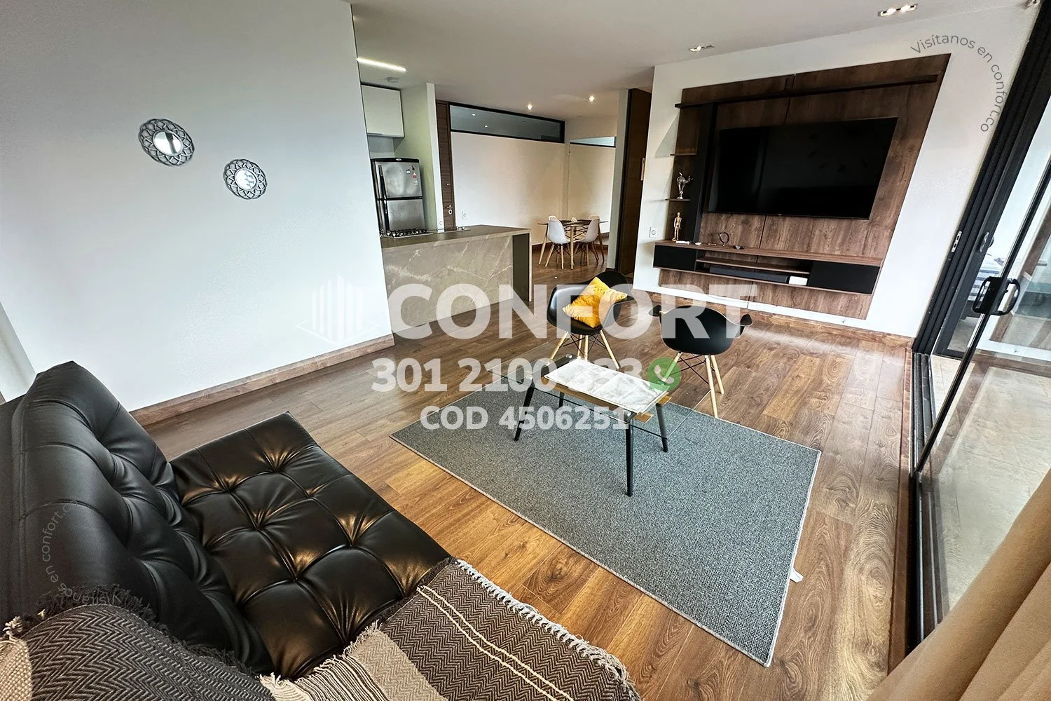 APARTAMENTO AMOBLADO EN EL CAMPESTRE - EL POBLADO 4506251 COP/USD — foto 3