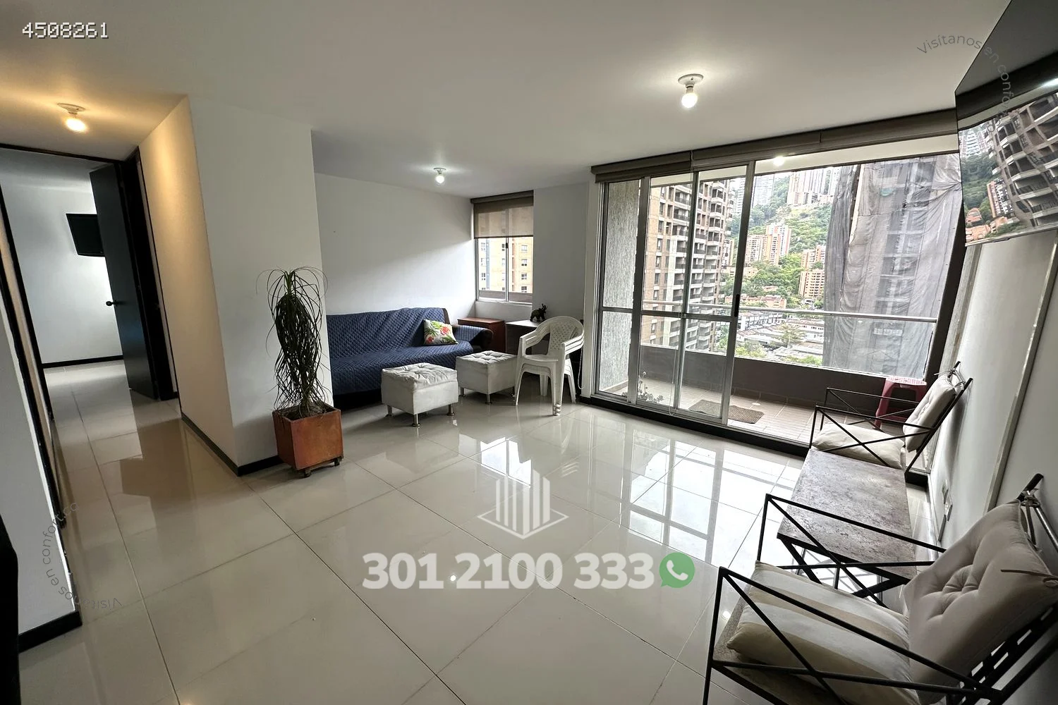 APTO AMOBLADO EN CIUDAD DEL RÍO - EL POBLADO 4508261 — foto 2