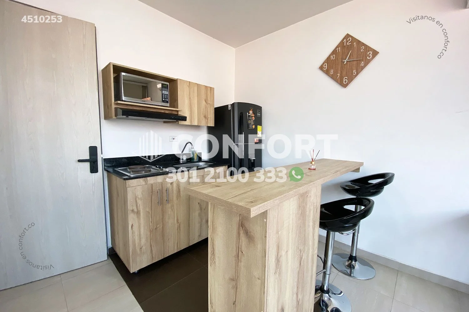 APARTAESTUDIO AMOBLADO EN LAURELES 4510253 — foto 3