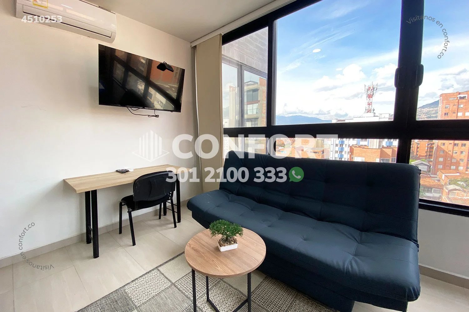 APARTAESTUDIO AMOBLADO EN LAURELES 4510253 — foto 2