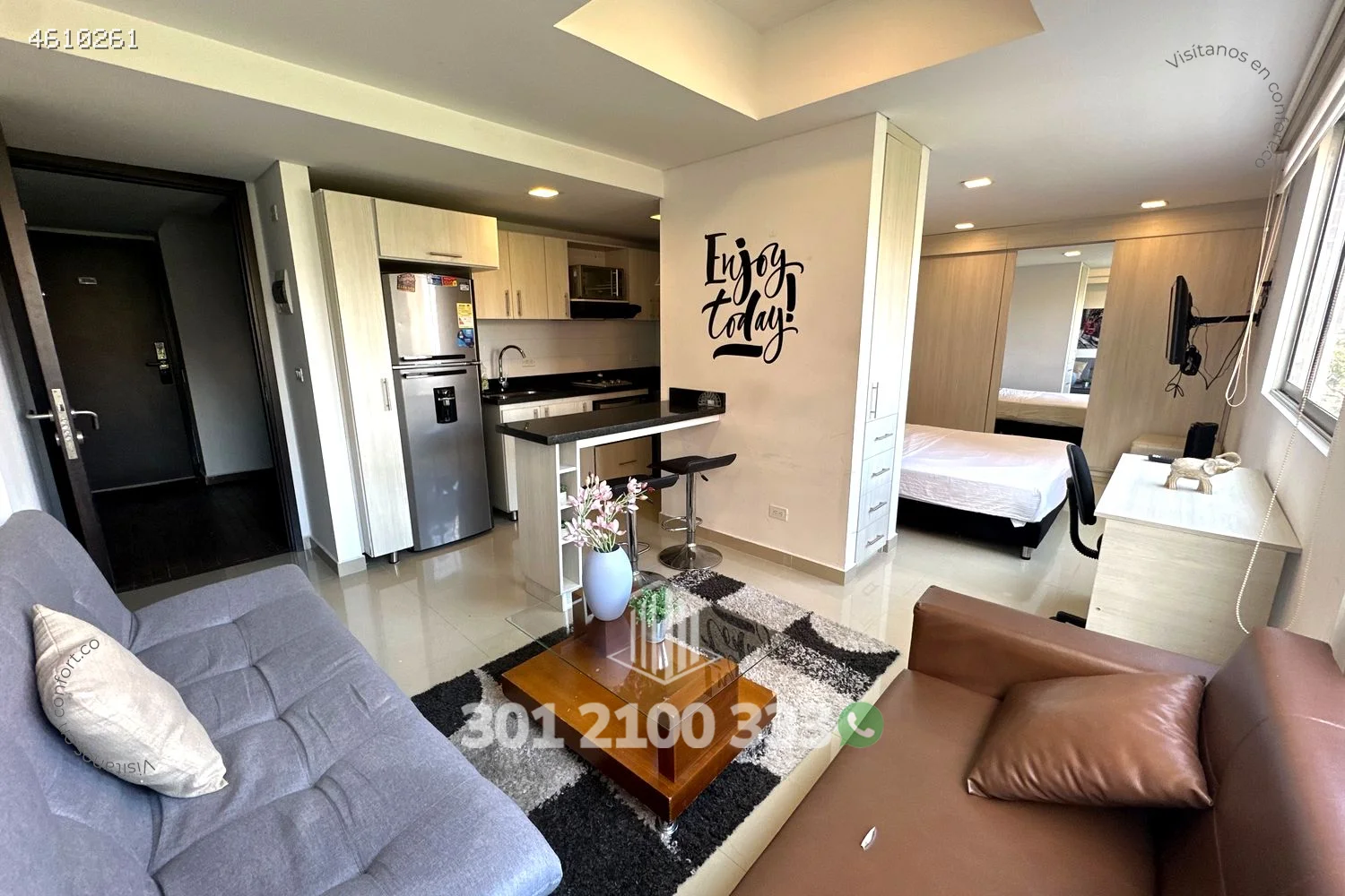 APARTAESTUDIO AMOBLADO EN EL TESORO - EL POBLADO 4610261 — foto 4