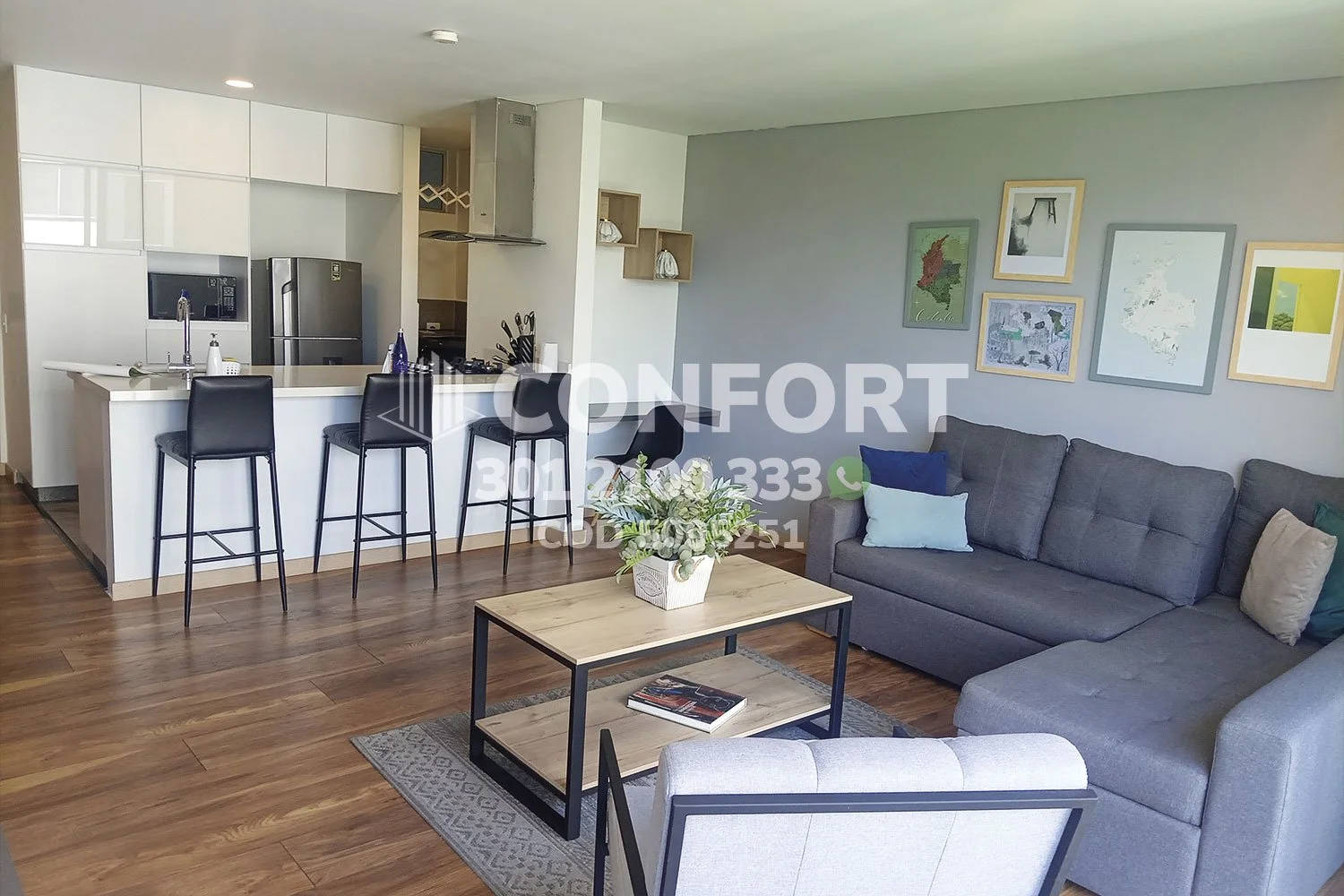 APARTAMENTO AMOBLADO EN EL CAMPESTRE - EL POBLADO 5005251 COP / USD — foto 3