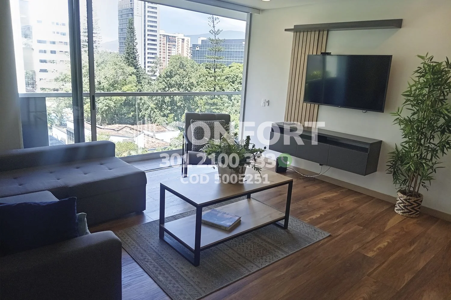 APARTAMENTO AMOBLADO EN EL CAMPESTRE - EL POBLADO 5005251 COP / USD — foto 2
