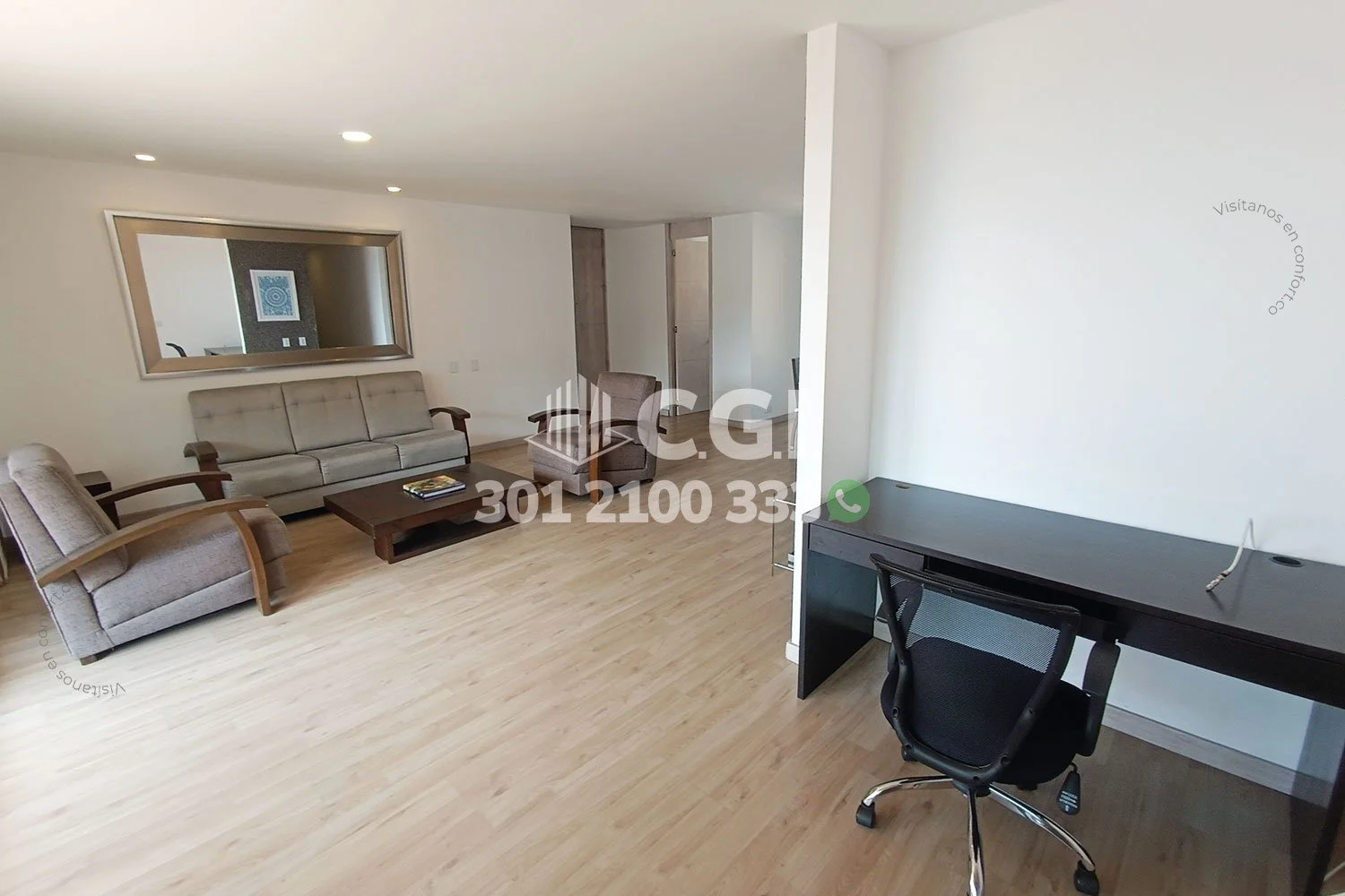 APARTAMENTO AMOBLADO EN LAS SANTAS - EL POBLADO 5201251 COP/USD — foto 3