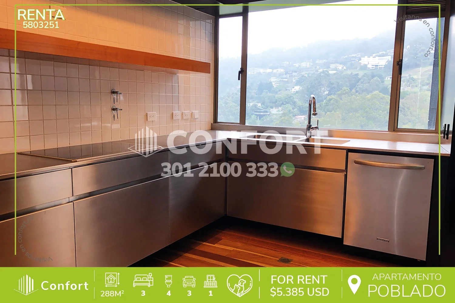 APARTAMENTO EN LAS PALMAS - EL POBLADO 5803251 COP/USD — foto 1