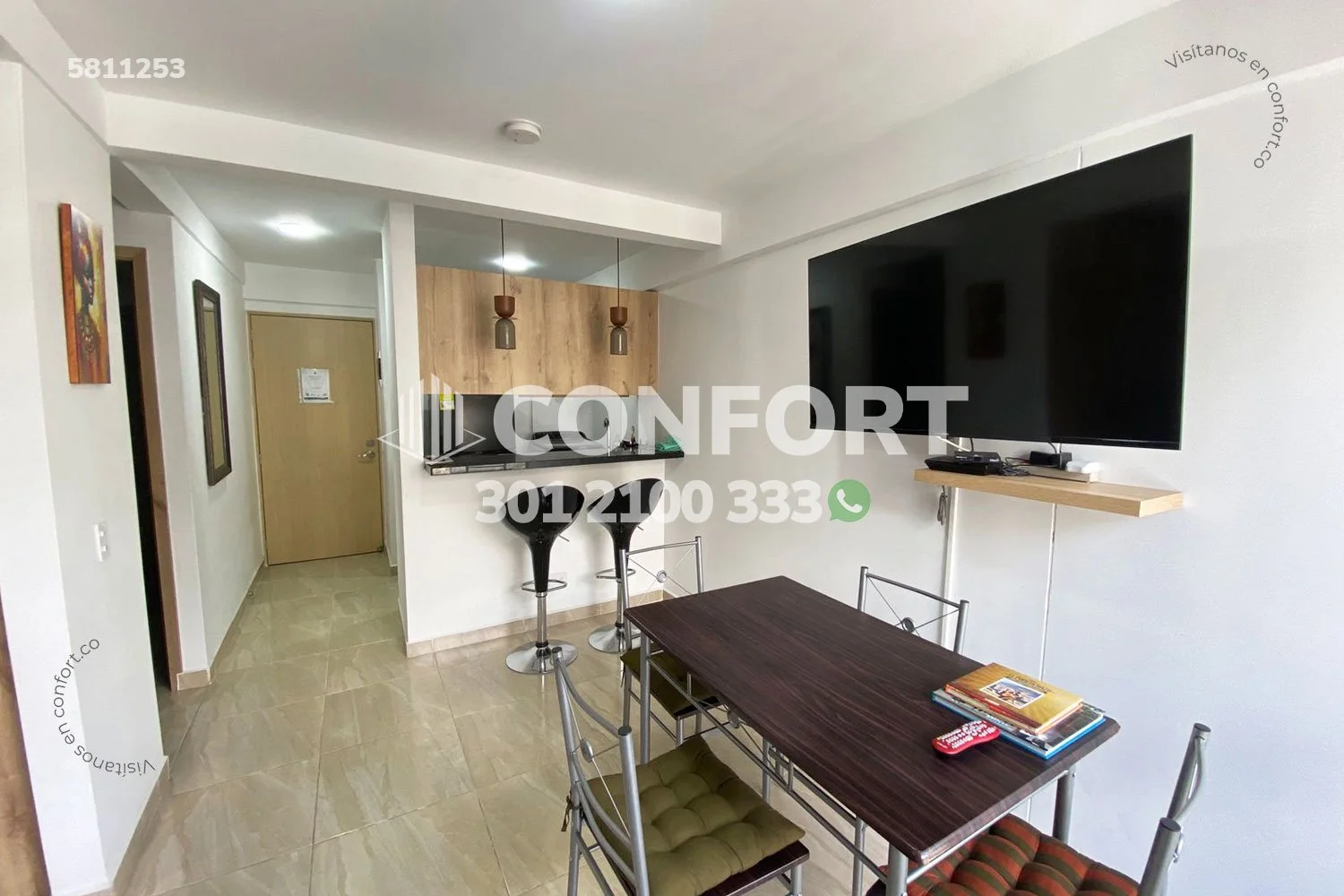 APARTAMENTO AMOBLADO EN CALASANZ - 5811253 COP/USD — foto 3