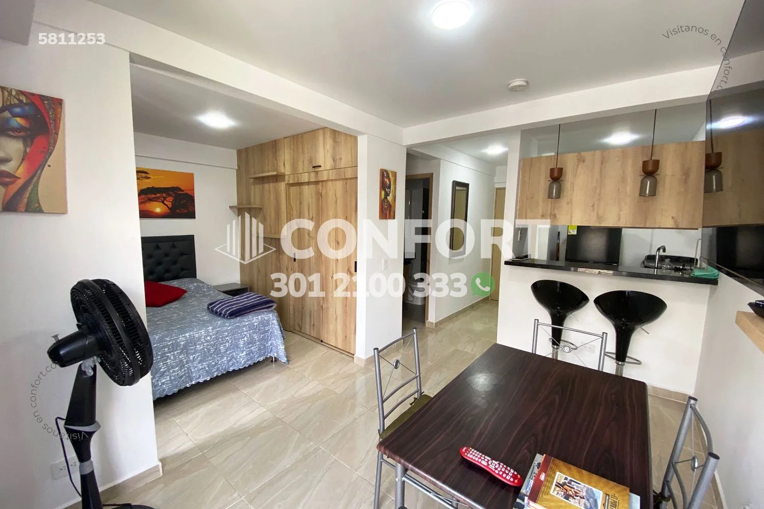 APARTAMENTO AMOBLADO EN CALASANZ - 5811253 COP/USD — foto 4