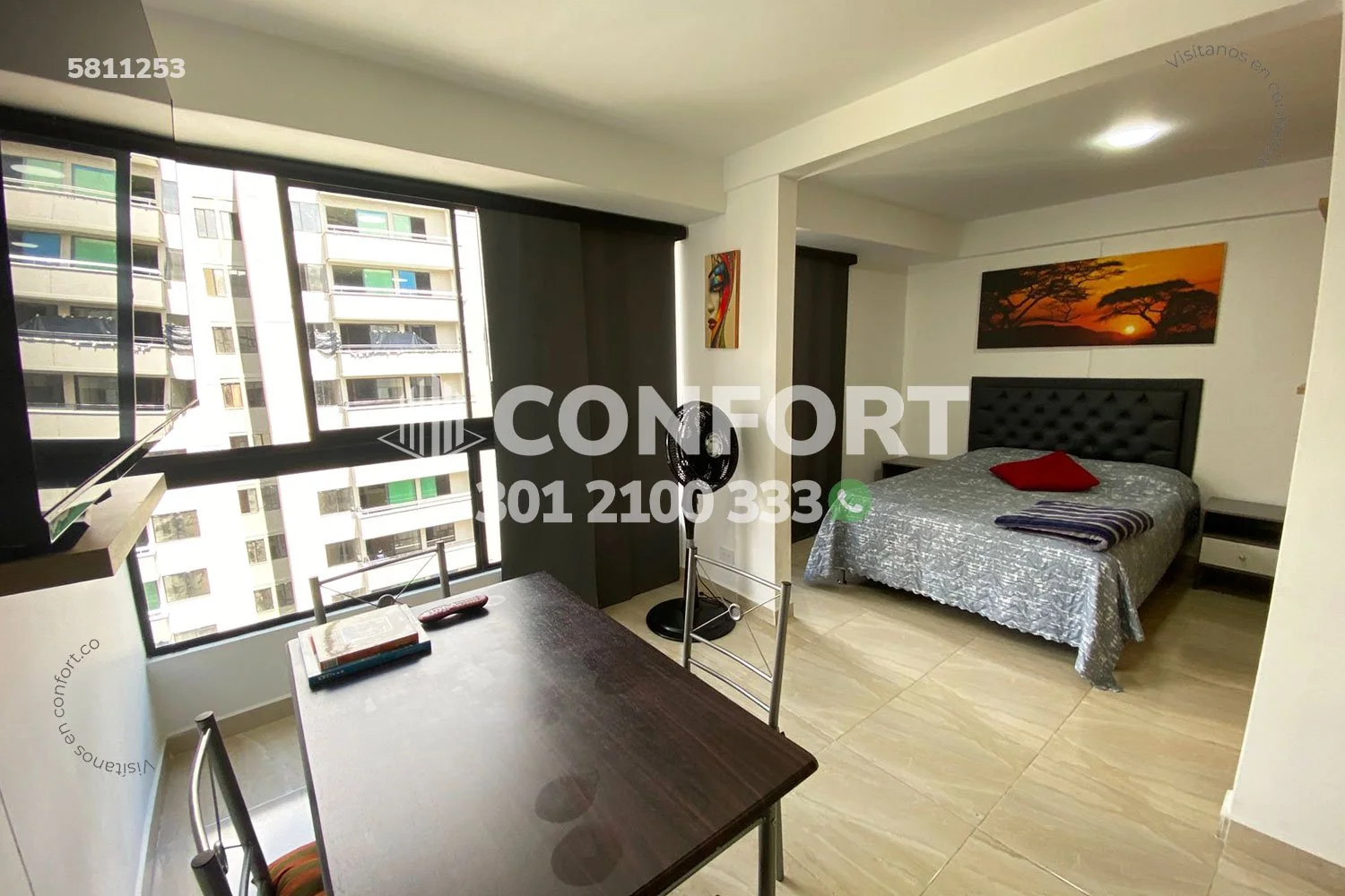 APARTAMENTO AMOBLADO EN CALASANZ - 5811253 COP/USD — foto 2
