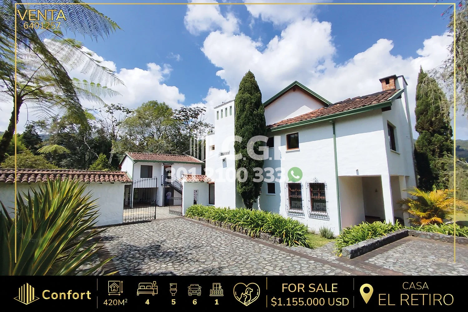 CASA EN EL RETIRO - ANTIOQUIA 6401257 COP/USD — foto 1