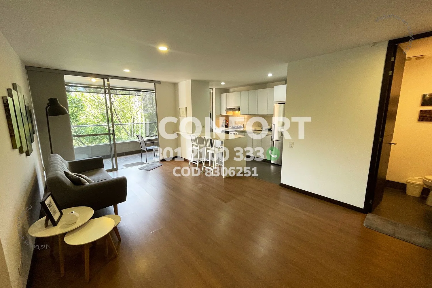 APARTAMENTO AMOBLADO EN LAS LOMAS - EL POBLADO 8306251 COP/USD — foto 3