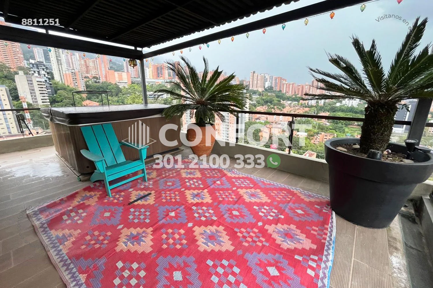 PENTHOUSE AMOBLADO EN EL POBLADO - 8811251 COP/USD — foto 2
