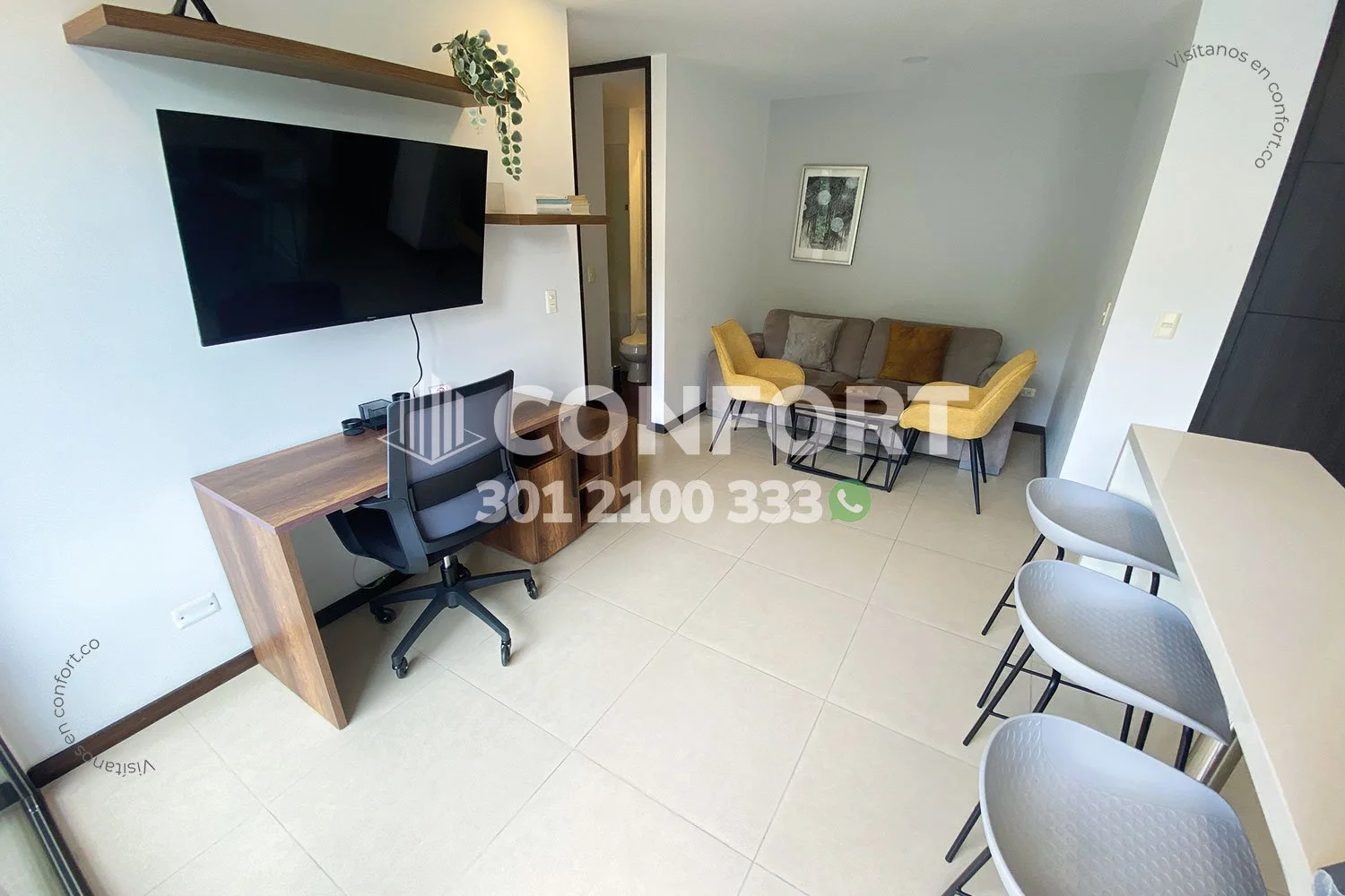 APTO AMOBLADO EN ALTOS DEL POBLADO 9003251 — foto 2